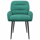 Vidaxl eettafelstoelen 2 st fluweel turquoise 59 x 59,5 x 90 cm