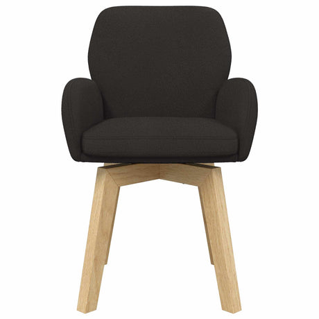 Vidaxl draai eetstoelen 2 st bouclé zwart 54 x 58 x 87 cm