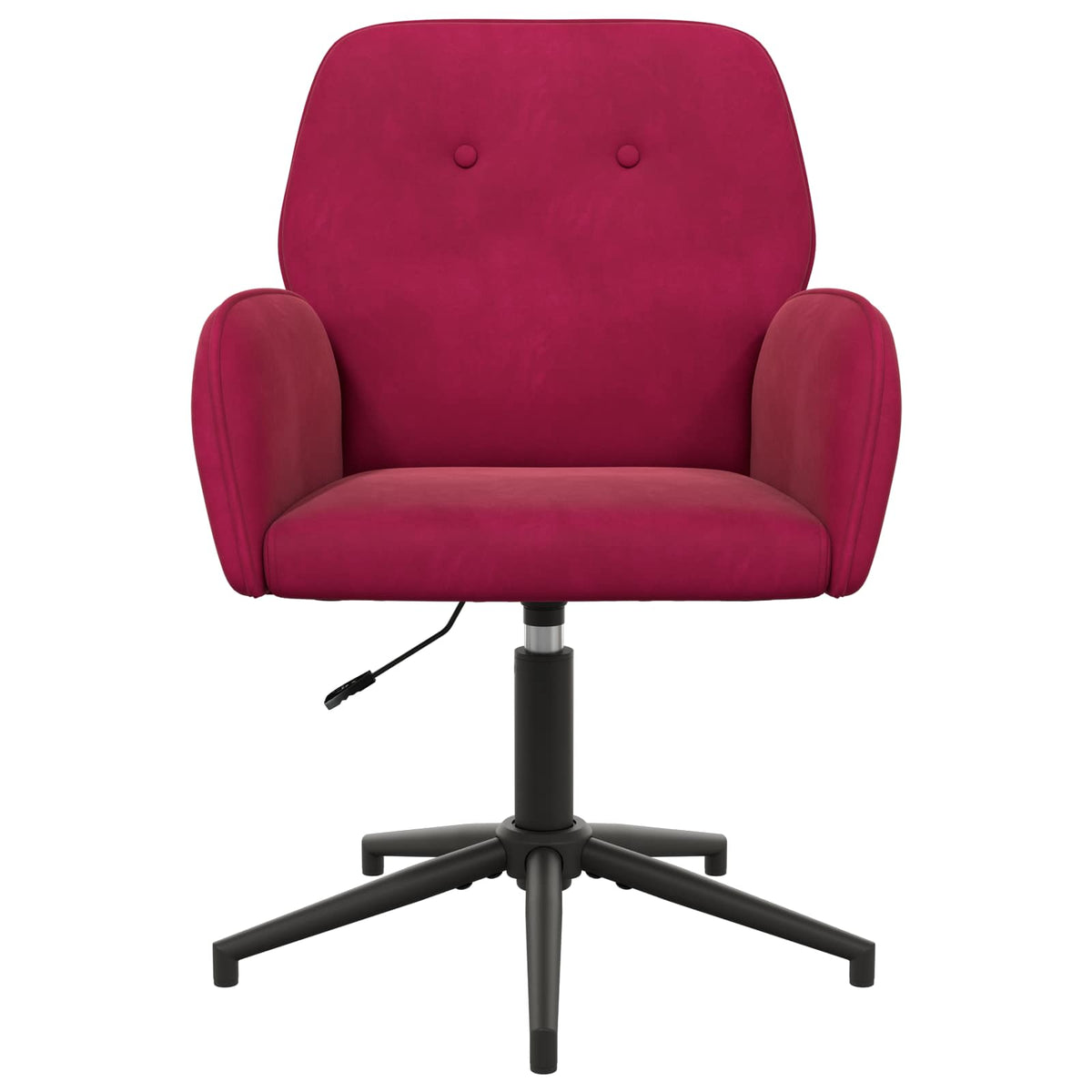 Vidaxl draaischrijfstoel 54 x 55 x 90 cm wijnrood fluweel