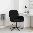 Vidaxl draaischrijfstoel 54 x 55 x 90 cm zwart fluweel