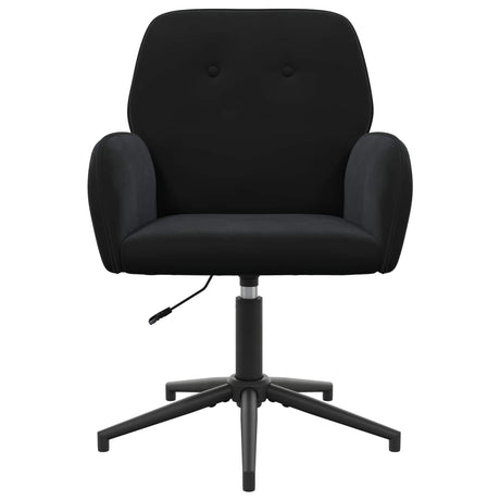 Vidaxl draaischrijfstoel 54 x 55 x 90 cm zwart fluweel