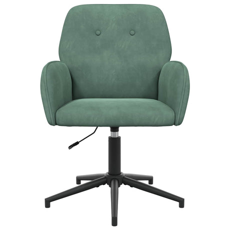Vidaxl draaischrijfstoel fluweel 54 x 55 x 90 cm zeegroen