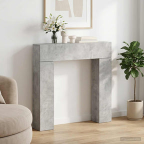 Vidaxl haardomlijsting betongrijs 102 x 18 x 100,5 cm bewerkt hout