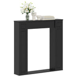 Vidaxl haardomlijsting zwart 100 x 20 x 100 cm bewerkt hout