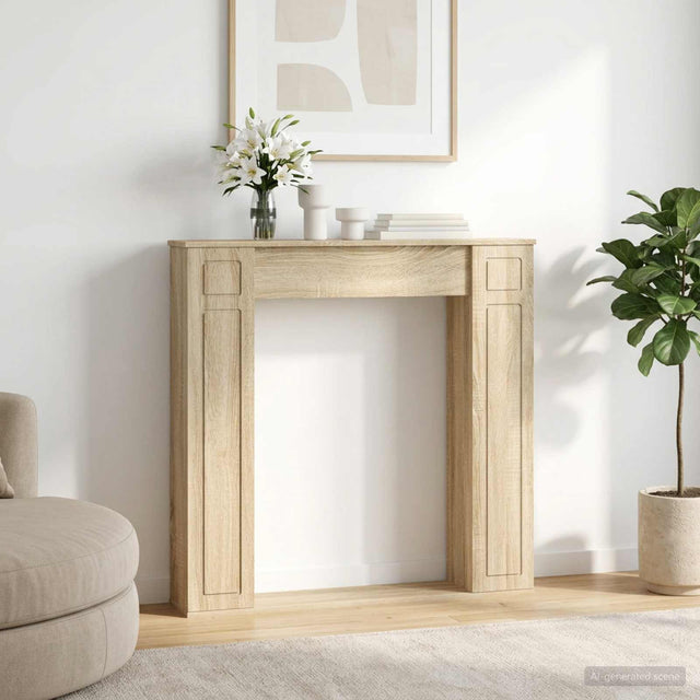 Vidaxl haardomlijsting sonoma eiken 100 x 20 x 100 cm bewerkt hout