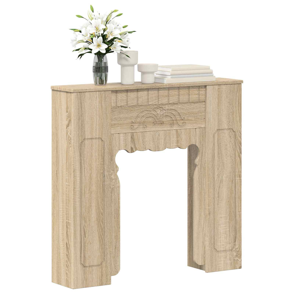 Vidaxl haardomlijsting sonoma eiken 93 x 20 x 89 cm bewerkt hout