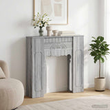 Vidaxl haardomlijsting grijs sonoma 93 x 20 x 89 cm bewerkt hout