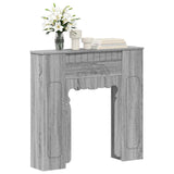 Vidaxl haardomlijsting grijs sonoma 93 x 20 x 89 cm bewerkt hout