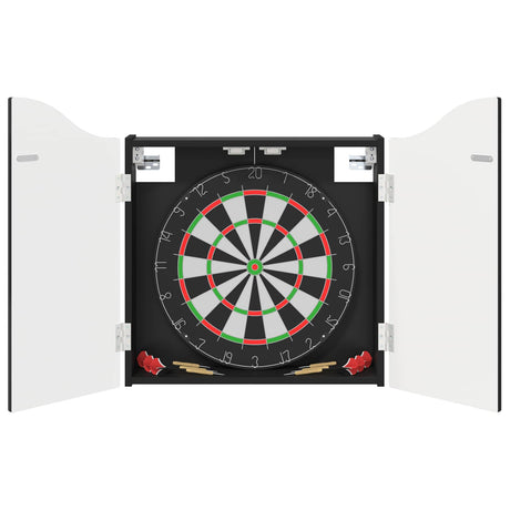 Vidaxl dartbord kabinet zwart 56 x 12 x 63 cm bewerkt hout
