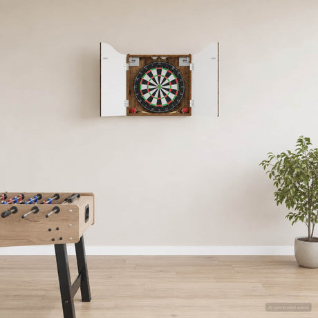 Vidaxl dartbord kabinet oud hout 56 x 12 x 63 cm bewerkt hout