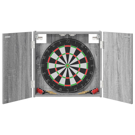 Vidaxl dartbord kabinet grijs sonoma 56 x 12 x 53,5 cm bewerkt hout