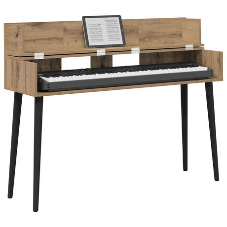 Vidaxl studiobureau artisanaal eiken 152 x 40 x 19,5 cm bewerkt hout