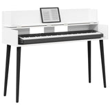 Vidaxl studiobureau wit 130 x 40 x 19,5 cm bewerkt hout
