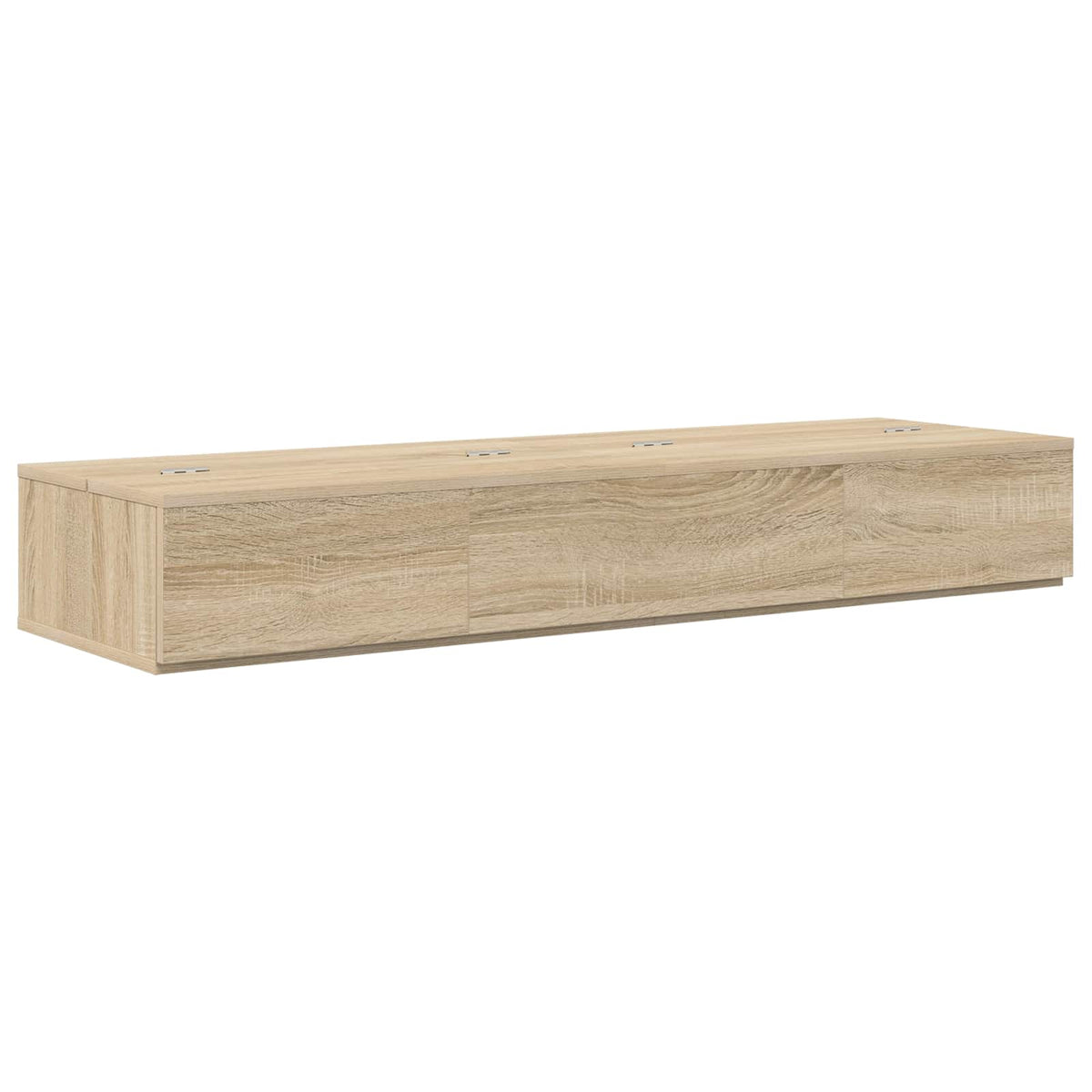 Vidaxl studiobureau sonoma eiken 130 x 40 x 19,5 cm bewerkt hout