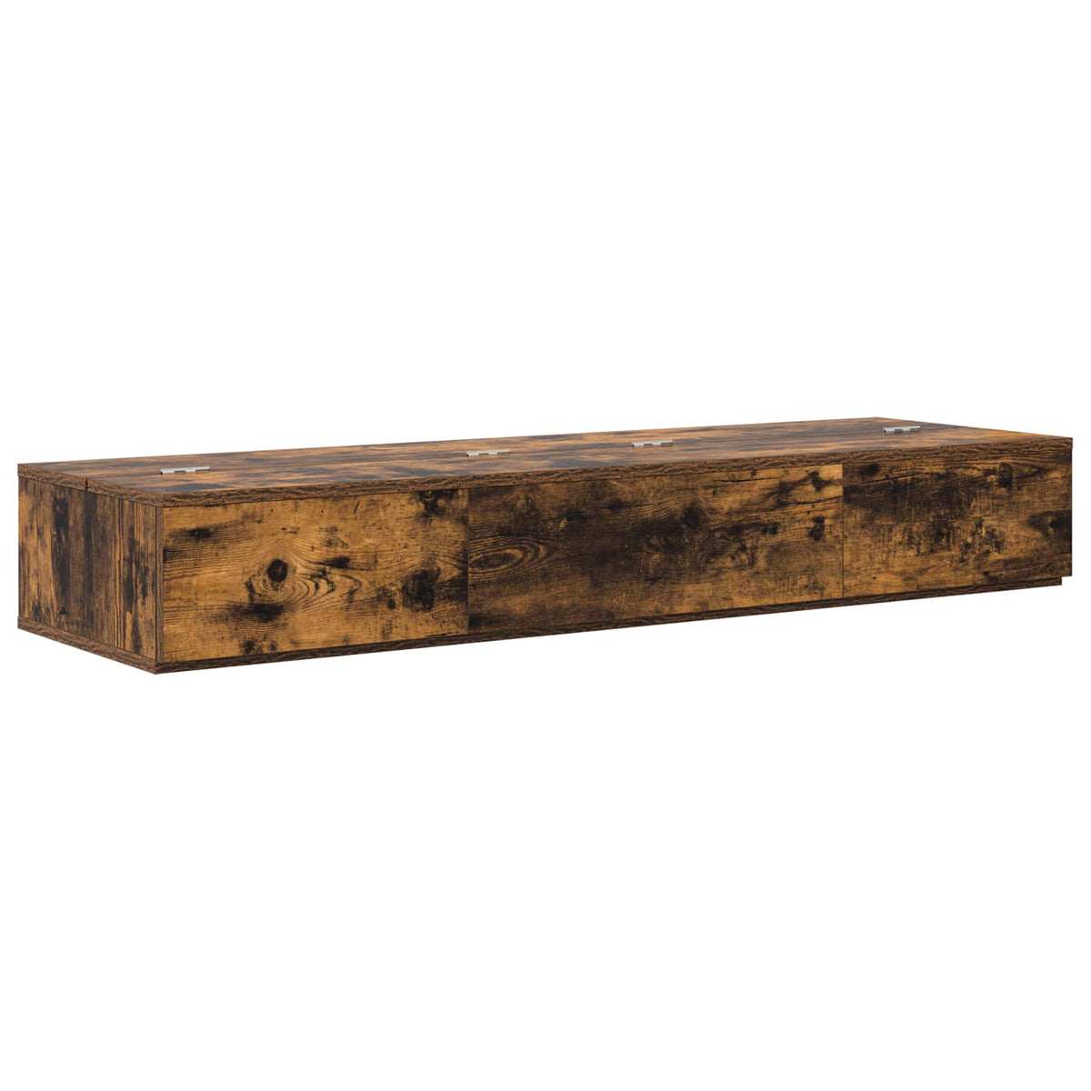 Vidaxl studiobureau gerookt eiken 130 x 40 x 19,5 cm bewerkt hout