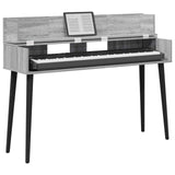 Vidaxl studiobureau grijs sonoma 130 x 40 x 19,5 cm bewerkt hout