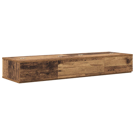 Vidaxl studiobureau eikenhout 130 x 40 x 19,5 cm bewerkt hout