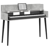 Vidaxl studiobureau betongrijs 110 x 40 x 19,5 cm bewerkt hout
