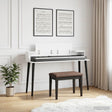 Vidaxl studiobureau wit 152 x 36 x 19,5 cm bewerkt hout