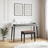Vidaxl studiobureau wit 152 x 36 x 19,5 cm bewerkt hout