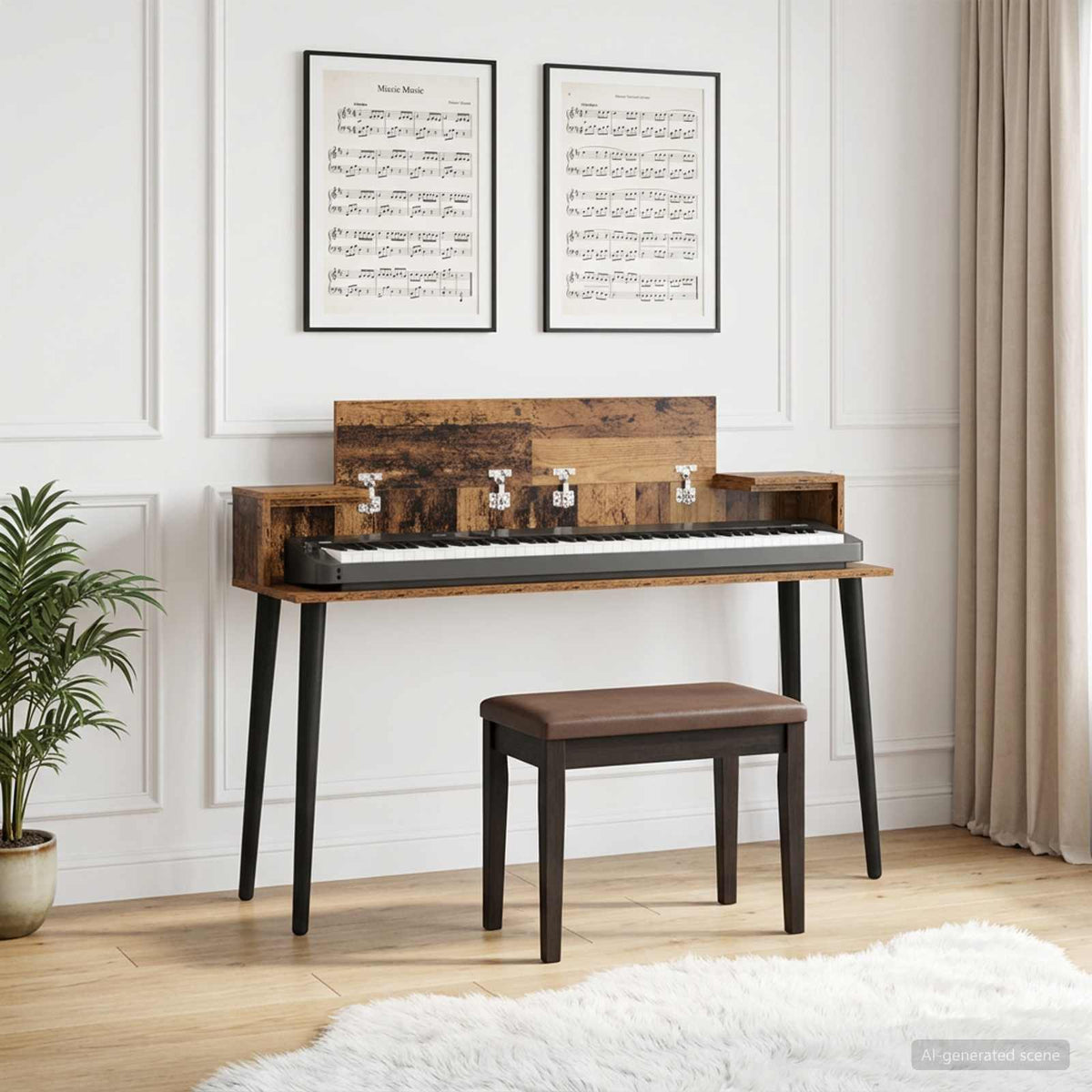 Vidaxl studiobureau oud hout 152 x 36 x 19,5 cm bewerkt hout