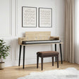 Vidaxl studiobureau sonoma eiken 110 x 36 x 19,5 cm bewerkt hout
