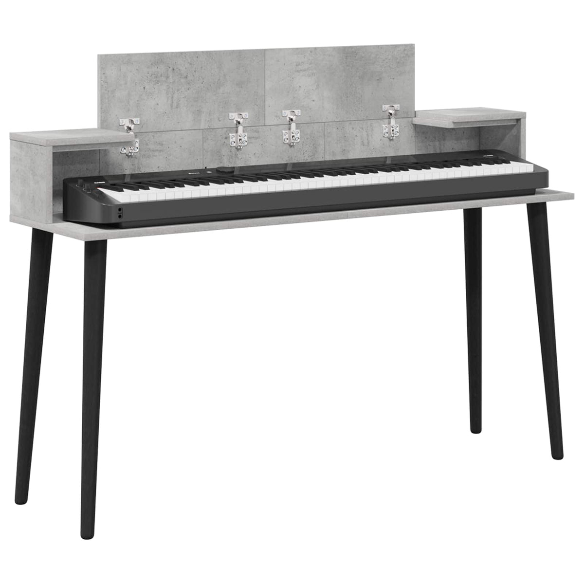 Vidaxl studiobureau betongrijs 110 x 36 x 19,5 cm bewerkt hout
