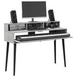 Vidaxl studiobureau betongrijs 152 x 42,5 x 36 cm bewerkt hout
