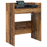 Vidaxl dj tafel oud hout 102 x 45 x 102 cm bewerkt hout