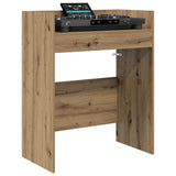 Vidaxl dj tafel artisanaal eiken 82 x 45 x 102 cm bewerkt hout