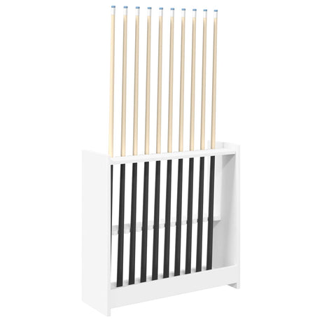 Vidaxl biljartkeu standaard bewerkt hout 60 x 20 x 57 cm wit