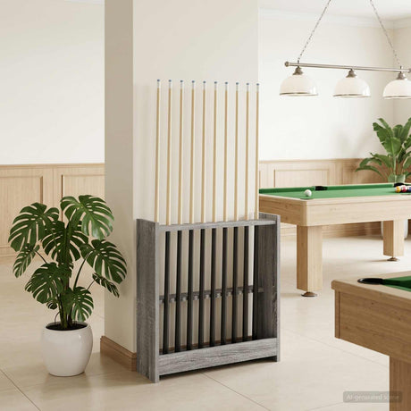 Vidaxl biljartkeu standaard bewerkt hout 60 x 20 x 57 cm grijs sonoma