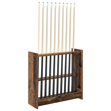 Vidaxl biljartkeu standaard bewerkt hout 60 x 20 x 57 cm oud hout