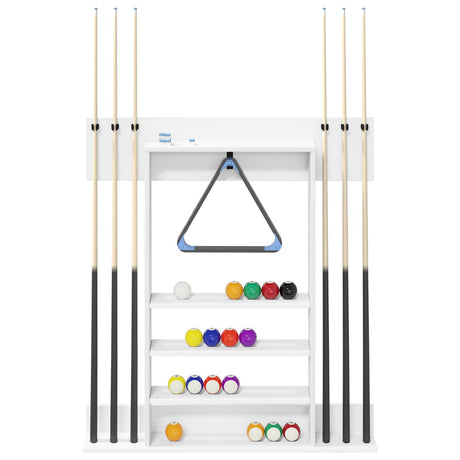 Vidaxl biljartkeu standaard bewerkt hout 93 x 12 x 103 cm wit