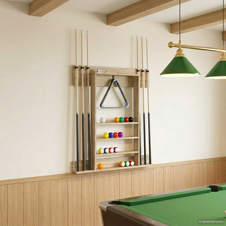 Vidaxl biljartkeu standaard bewerkt hout 93 x 12 x 103 cm sonoma eiken