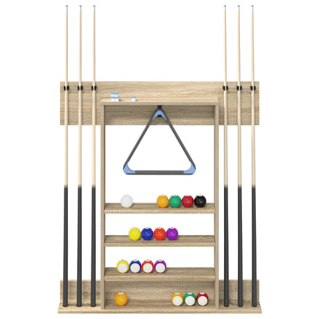 Vidaxl biljartkeu standaard bewerkt hout 93 x 12 x 103 cm sonoma eiken