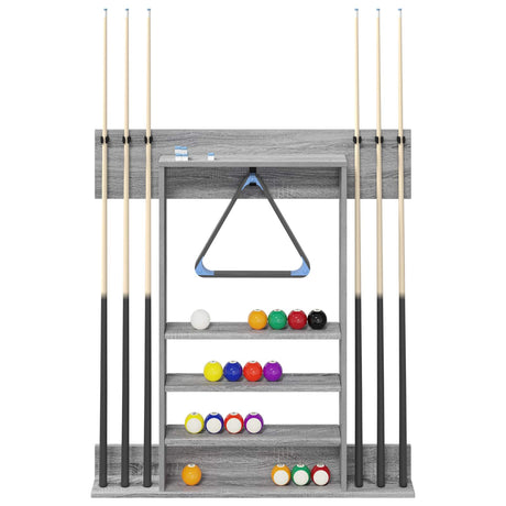 Vidaxl biljartkeu standaard bewerkt hout 93 x 12 x 103 cm grijs sonoma