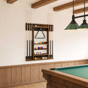 Vidaxl biljartkeu standaard bewerkt hout 93 x 12 x 103 cm oud hout