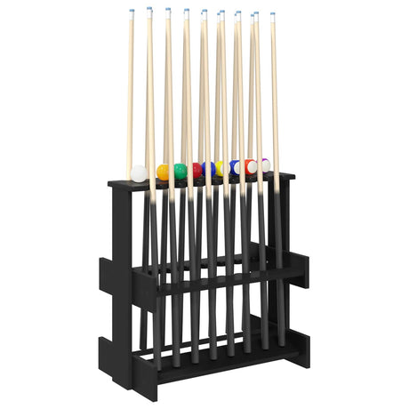 Vidaxl biljartkeu standaard bewerkt hout 60 x 35 x 60 cm zwart