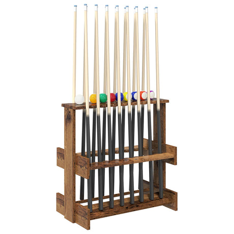 Vidaxl biljartkeu standaard bewerkt hout 60 x 35 x 60 cm eikenhout