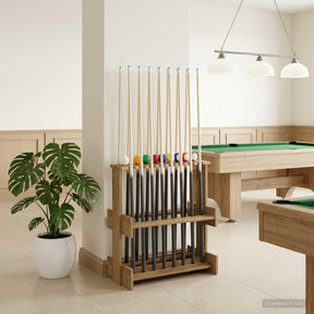 Vidaxl biljartkeu standaard bewerkt hout 60 x 35 x 60 cm