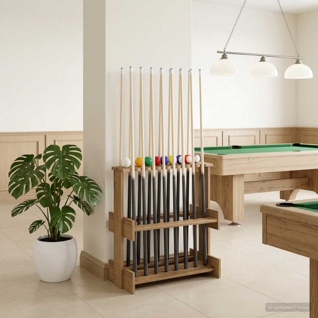 Vidaxl biljartkeu standaard bewerkt hout 60 x 35 x 60 cm