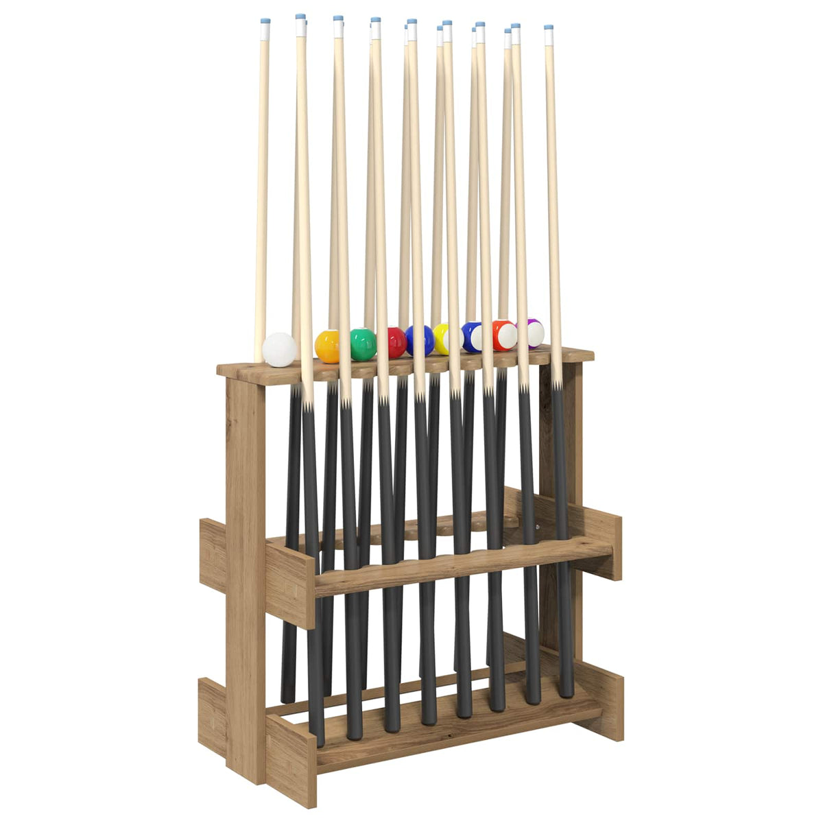 Vidaxl biljartkeu standaard bewerkt hout 60 x 35 x 60 cm