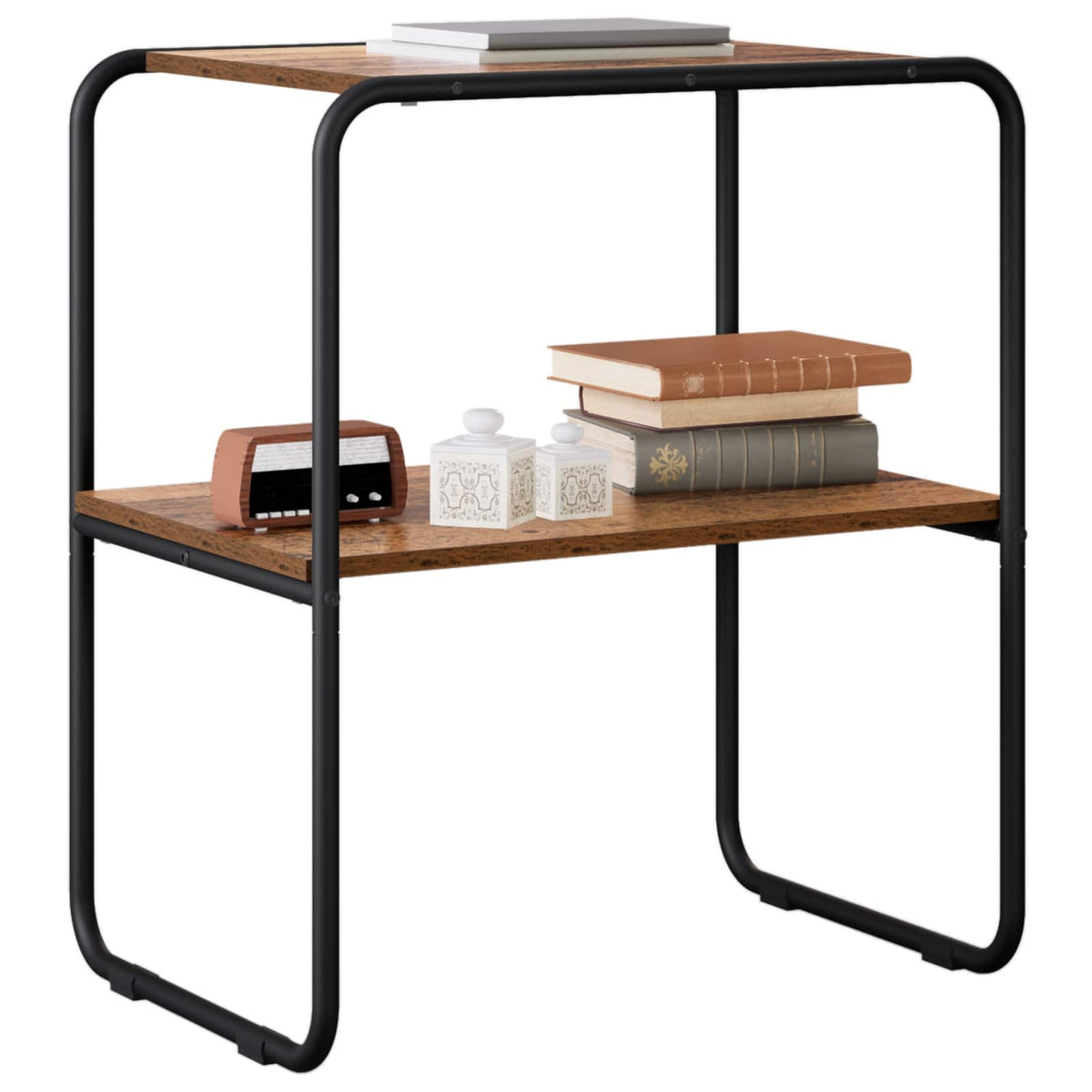 Vidaxl wandtafel oud hout 80 x 42,5 x 70 cm bewerkt hout