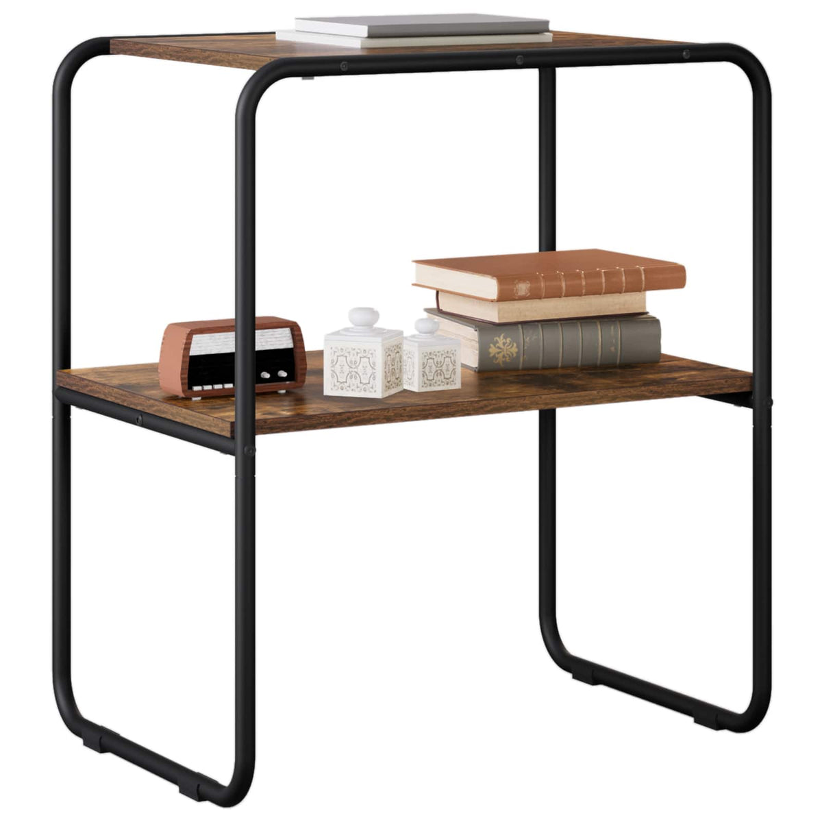 Vidaxl wandtafel gerookt eiken 100 x 42,5 x 70 cm bewerkt hout