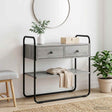 Vidaxl consoletafel grijs sonoma 100 x 40 x 75 cm bewerkt hout