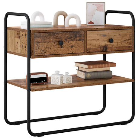 Vidaxl consoletafel oud hout 100 x 40 x 75 cm bewerkt hout