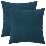 Vidaxl kussensloop 2 pcs heerlen blauw 30 x 30 cm fluweel