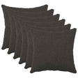 Vidaxl kussensloop 6 pcs heerlen donkergrijs 30 x 30 cm bouclé