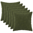 Vidaxl kussensloop 6 pcs heerlen groen 30 x 30 cm microfiber fleece